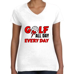 Women's Fine Jersey V-Neck Tee Thumbnail