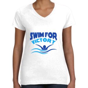 Women's Fine Jersey V-Neck Tee Thumbnail