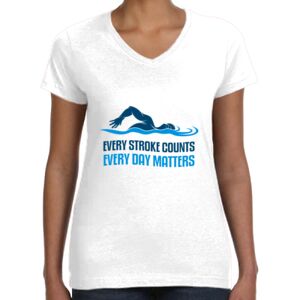 Women's Fine Jersey V-Neck Tee Thumbnail