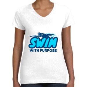 Women's Fine Jersey V-Neck Tee Thumbnail
