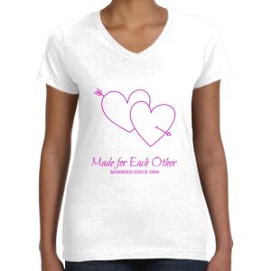 Women's Fine Jersey V-Neck Tee Thumbnail