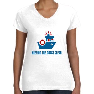 Women's Fine Jersey V-Neck Tee Thumbnail