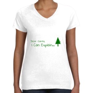 Women's Fine Jersey V-Neck Tee Thumbnail