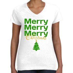 Women's Fine Jersey V-Neck Tee Thumbnail