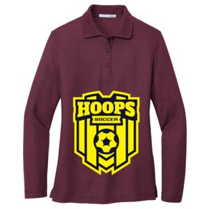 Women's Silk Touch Long Sleeve Polo Thumbnail