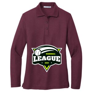 Women's Silk Touch Long Sleeve Polo Thumbnail