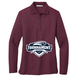 Women's Silk Touch Long Sleeve Polo Thumbnail