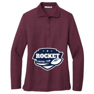 Women's Silk Touch Long Sleeve Polo Thumbnail