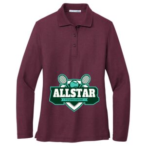 Women's Silk Touch Long Sleeve Polo Thumbnail