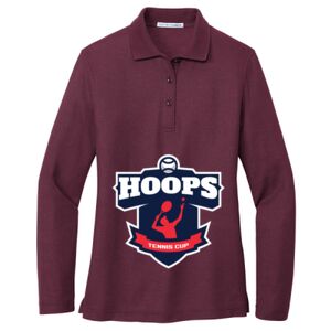 Women's Silk Touch Long Sleeve Polo Thumbnail