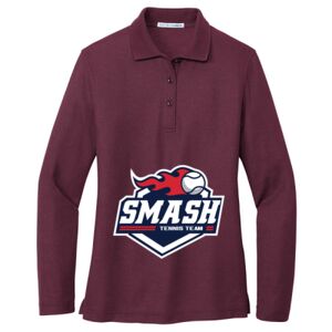 Women's Silk Touch Long Sleeve Polo Thumbnail