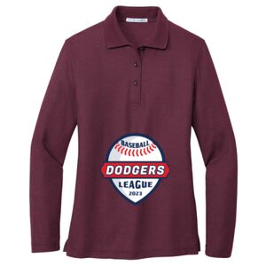 Women's Silk Touch Long Sleeve Polo Thumbnail