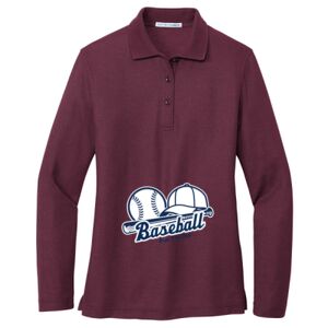 Women's Silk Touch Long Sleeve Polo Thumbnail