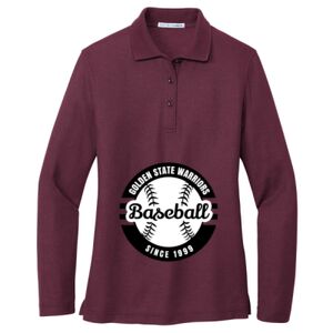 Women's Silk Touch Long Sleeve Polo Thumbnail