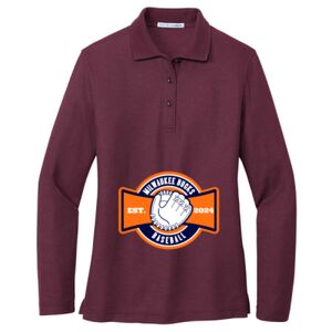 Women's Silk Touch Long Sleeve Polo Thumbnail