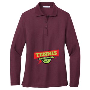 Women's Silk Touch Long Sleeve Polo Thumbnail