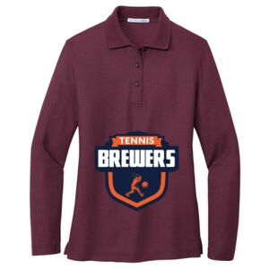 Women's Silk Touch Long Sleeve Polo Thumbnail