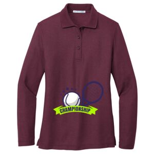 Women's Silk Touch Long Sleeve Polo Thumbnail