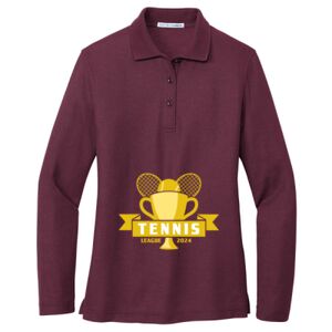 Women's Silk Touch Long Sleeve Polo Thumbnail