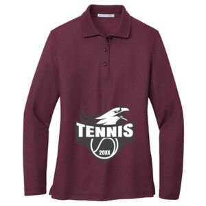 Women's Silk Touch Long Sleeve Polo Thumbnail