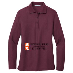 Women's Silk Touch Long Sleeve Polo Thumbnail