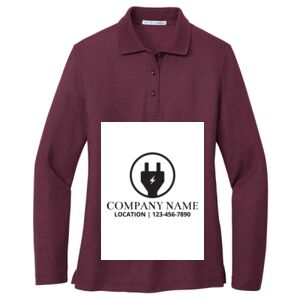 Women's Silk Touch Long Sleeve Polo Thumbnail
