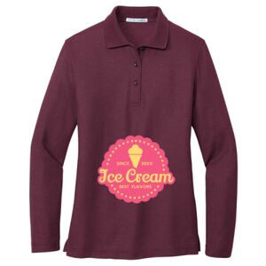 Women's Silk Touch Long Sleeve Polo Thumbnail