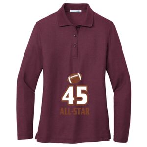Women's Silk Touch Long Sleeve Polo Thumbnail