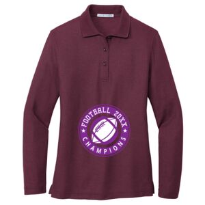 Women's Silk Touch Long Sleeve Polo Thumbnail