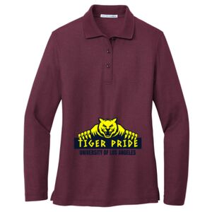 Women's Silk Touch Long Sleeve Polo Thumbnail