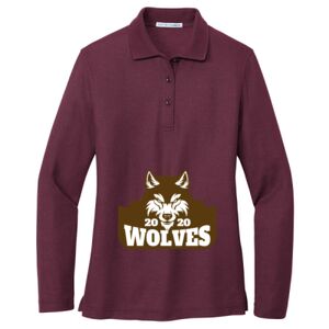Women's Silk Touch Long Sleeve Polo Thumbnail