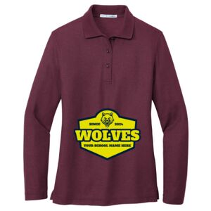 Women's Silk Touch Long Sleeve Polo Thumbnail