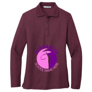 Women's Silk Touch Long Sleeve Polo Thumbnail
