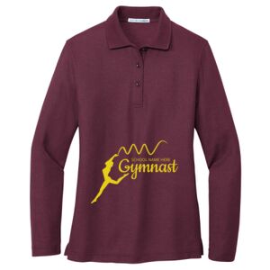 Women's Silk Touch Long Sleeve Polo Thumbnail