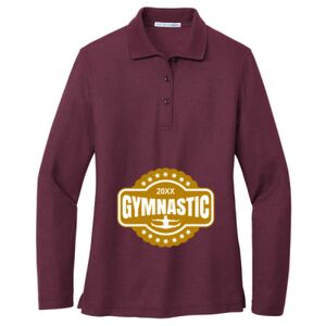 Women's Silk Touch Long Sleeve Polo Thumbnail