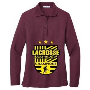 Women's Silk Touch Long Sleeve Polo Thumbnail