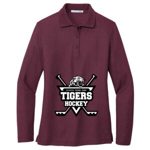 Women's Silk Touch Long Sleeve Polo Thumbnail