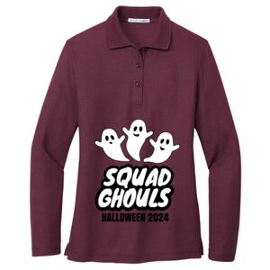 Women's Silk Touch Long Sleeve Polo Thumbnail
