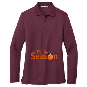 Women's Silk Touch Long Sleeve Polo Thumbnail