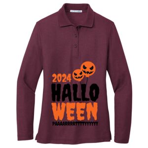 Women's Silk Touch Long Sleeve Polo Thumbnail