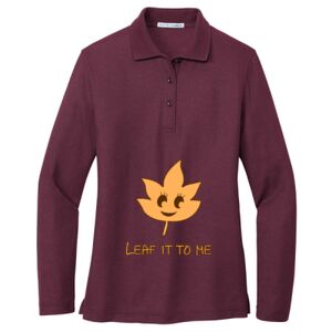 Women's Silk Touch Long Sleeve Polo Thumbnail