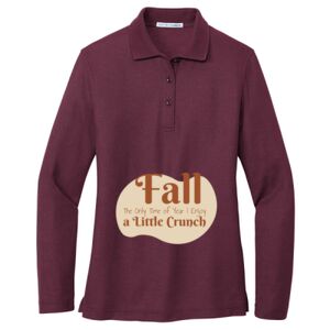 Women's Silk Touch Long Sleeve Polo Thumbnail