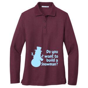 Women's Silk Touch Long Sleeve Polo Thumbnail