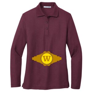 Women's Silk Touch Long Sleeve Polo Thumbnail