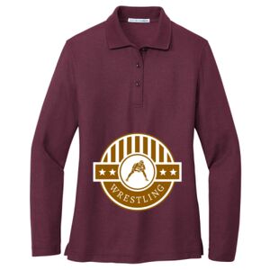 Women's Silk Touch Long Sleeve Polo Thumbnail