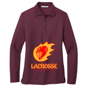 Women's Silk Touch Long Sleeve Polo Thumbnail