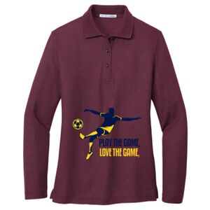 Women's Silk Touch Long Sleeve Polo Thumbnail