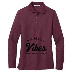 Women's Silk Touch Long Sleeve Polo Thumbnail
