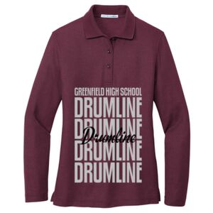 Women's Silk Touch Long Sleeve Polo Thumbnail