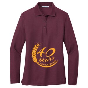 Women's Silk Touch Long Sleeve Polo Thumbnail